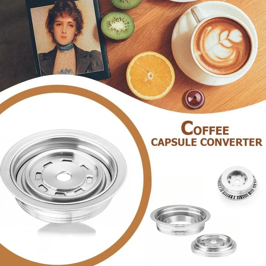 Reusable Capsule Adapter for Vertuoline Vertuo Next Pop Machine Compatible with Nespresso Original Coffee Pods