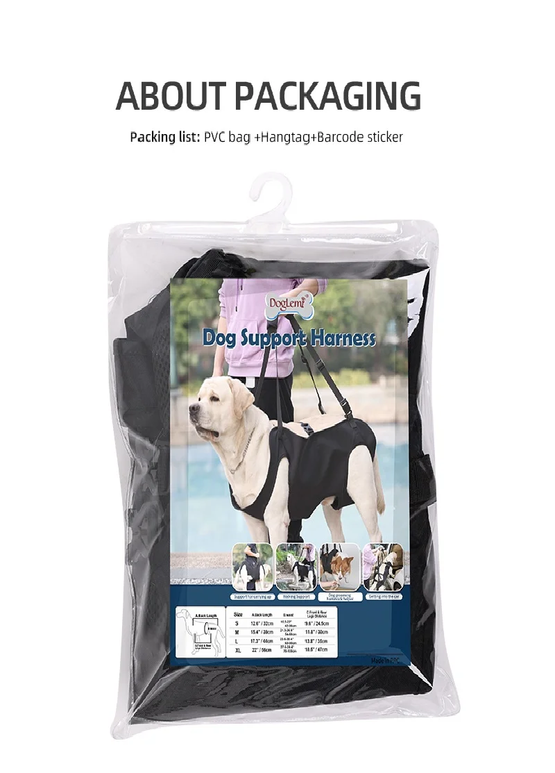 Dog Body Support Harness for Injured Disabled Elderly Dogs Pet Dog Soft Carrying Injuries Recover Support Harness Pet Supplies