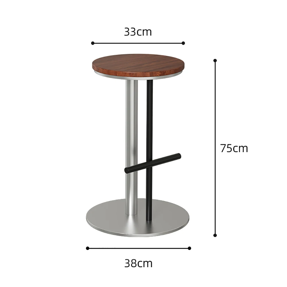 Minimalistische barstoel uit het midden van de eeuw Moderne woonkamer Schoonheid Klassieke barstoel Design Trendy Taburetes De Bar-huismeubilair