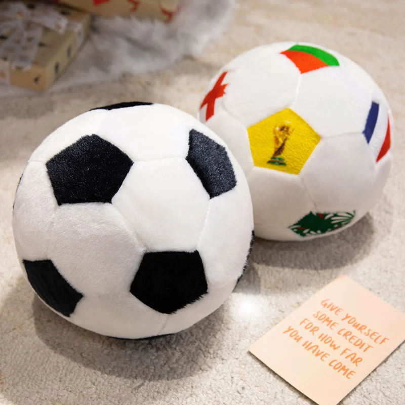15/20/25cm Niedliche Fußball-Plüschpuppen Kawaii Ball mit Bunter Nationalflagge Gefülltes Weiches Kissen Fußball-Plüschtier – Detail 8