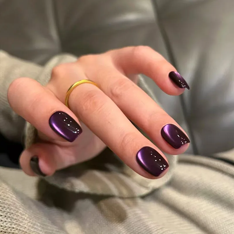 24 Stück ovale, kurze, rosa Nägel zum Aufdrücken, einfache Ombre-Frühlings-Kunstnägel für süße, freche, coole Frauen und Mädchen, abnehmbare, tragbare Nagelkunst
