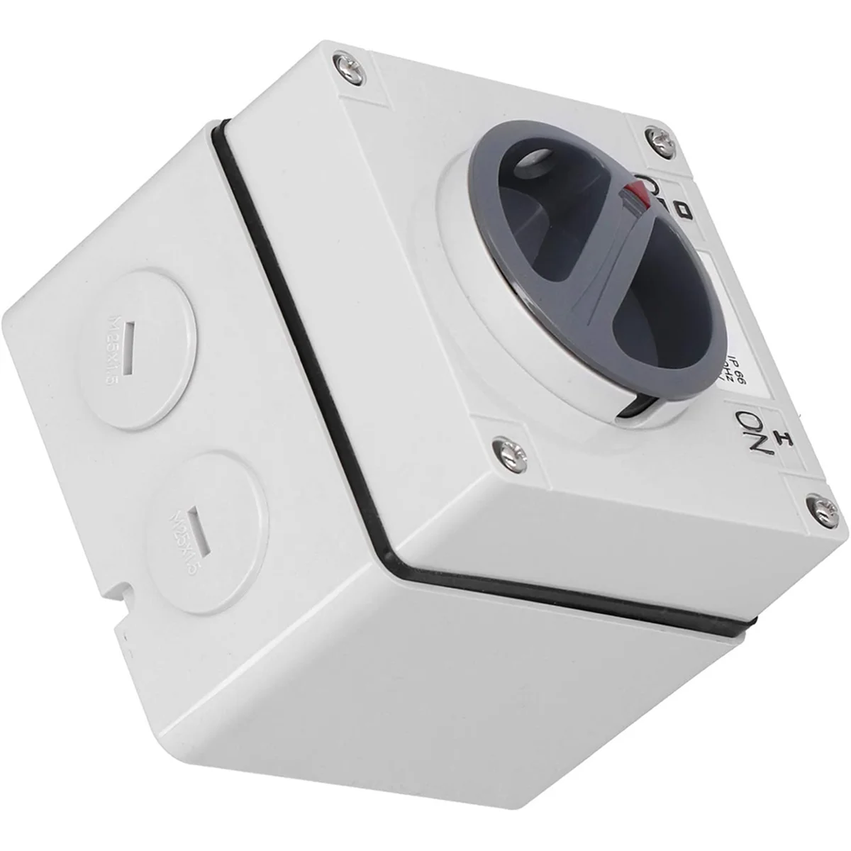 B53CC Waterproof Switch Outdoor Power Isolator on-Off Switch Dustproof Rotary Control Switch Socket with Accessories(3P40A)