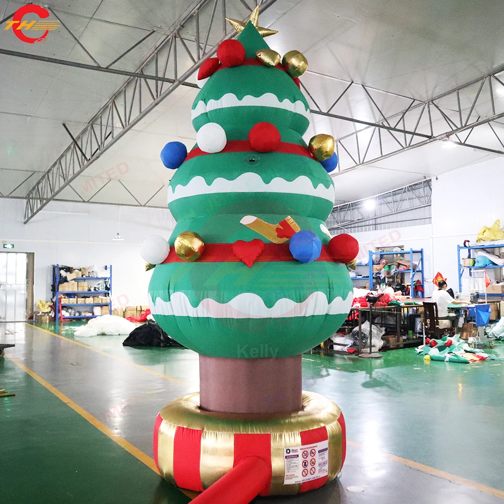 

Free Air Shipping 3.5mH Inflatable Christmas Tree with Jingle Bell Xmas Decoration Ground Balloon for Sale