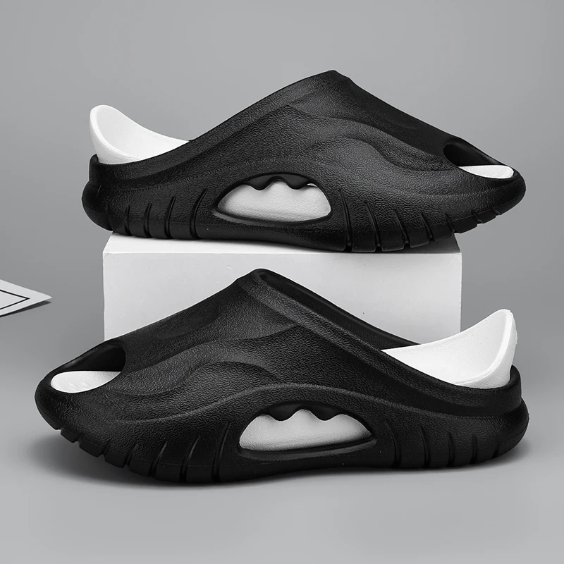 

Men's casual slippers summer breathable lightweight quick-drying pool beach shoes soft-sole waterproof comfort outdoor slippers