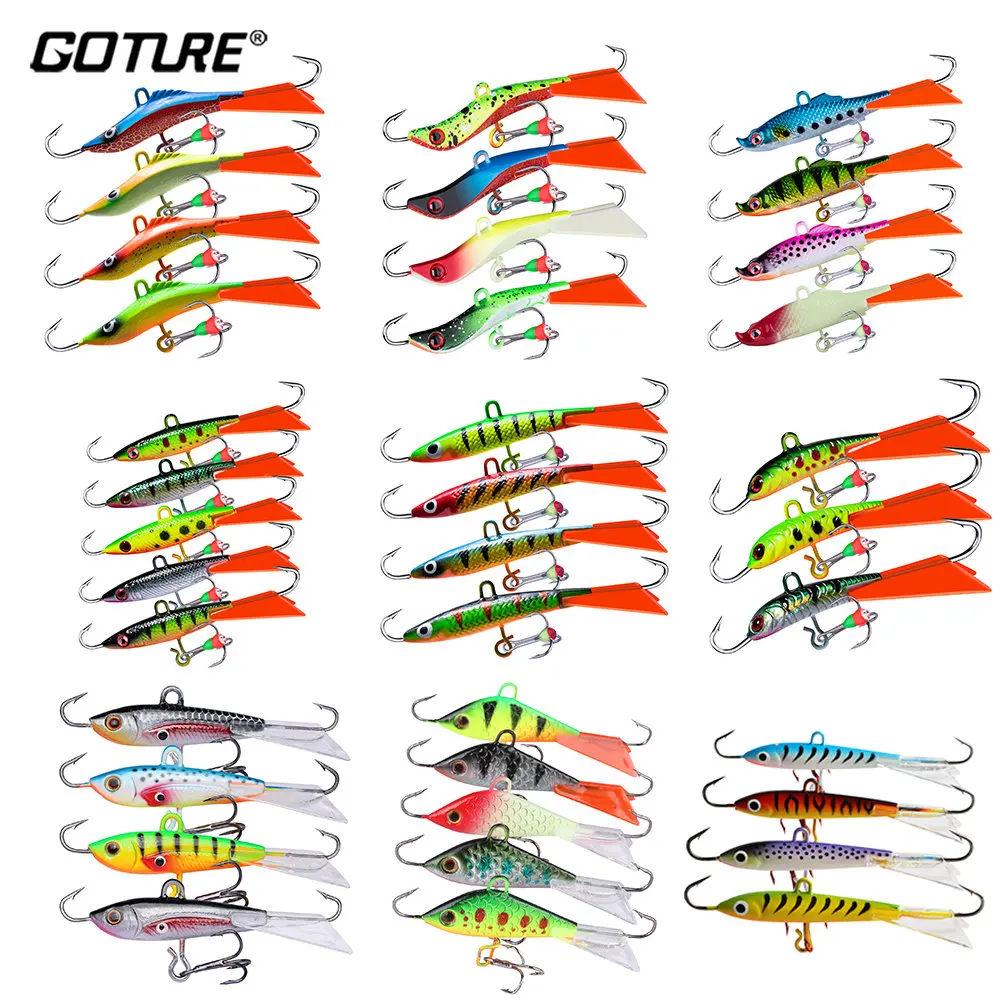 

Goture New Winter Fishing Lure Balancers Ice Fishing Jig Wobblers for Trout Bass Pike Perch Carp Luminous Ice Fishing Balancer