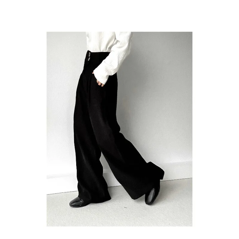 

Брюки Lemaire Sle mat 2024 с высокой талией и драпировкой, в японском ретро-стиле, длинные, для женщин, премиум-качество, базовый слой