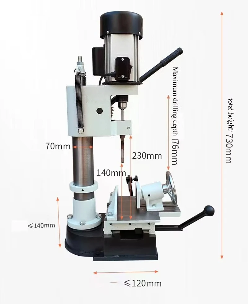 1200W woodworking desktop wood tenon chisel tenon machine, motor speed 2800 rpm