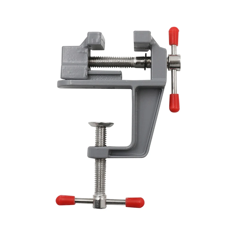 Mini Aluminium Alloy Table Bench Clamp Vise Multi-functional Bench Vise Table Screw Vise for DIY Craft Mold Fixed Repair Tool