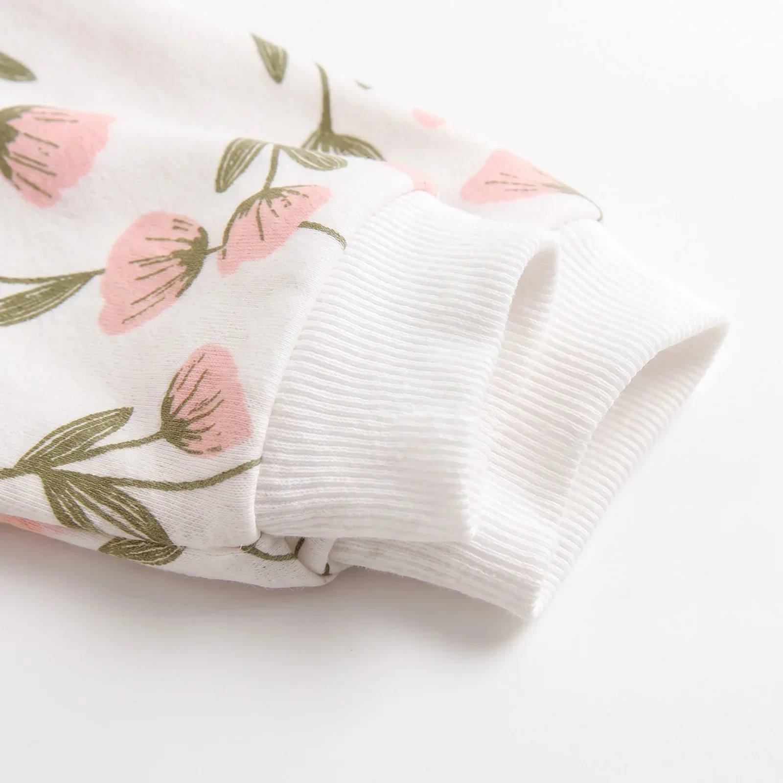 Baby Mädchen Frühling Niedliche Blumen-Strampler Langarm Säuglings-Jumpsuits Kleidung Herbst – Detail 7