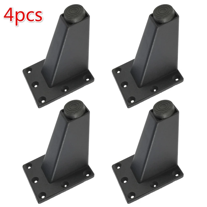 4 Pcs 8Cm Adjustable Metal Furniture Leg Thick Aluminum Alloy Table Cabinets Feet Sofa Bed TV Cabinet Legs