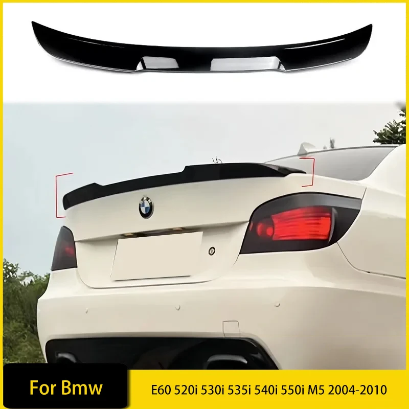 

M4 Style Car Rear Spoiler Cap Rear Trunk Roof Boot Lip For Bmw E60 520i 530i 535i 540i 550i M5 2004-2010 Spoiler Wing Tuning