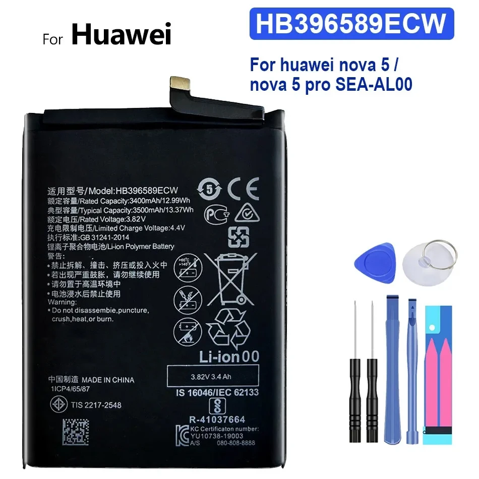 HB396589ECW 3500mAh аккумулятор для Huawei Nova 5 Pro 5 Pro SEA-AL00, сменные батареи