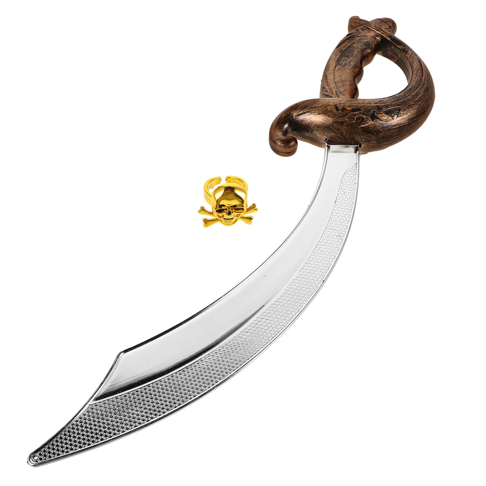 Ensemble d'épée de Pirate en plastique, 1 ensemble, Costume d'halloween, accessoires de fête Cosplay, jeu de Pirate pour enfants, anneaux d'épée, accessoire de Cosplay