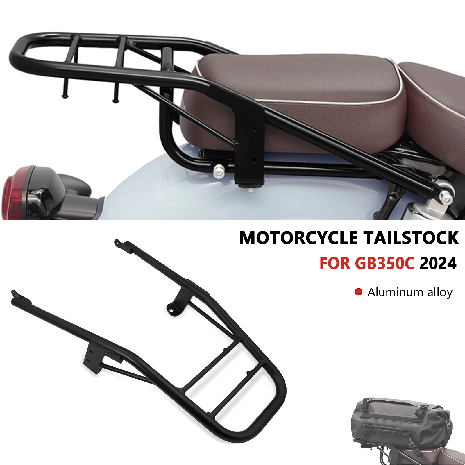 

Для GB350C 2025 gb 350c 2024 задний багажник мотоцикла, багажник, фиксатор хвостовой коробки, держатель грузового кронштейна