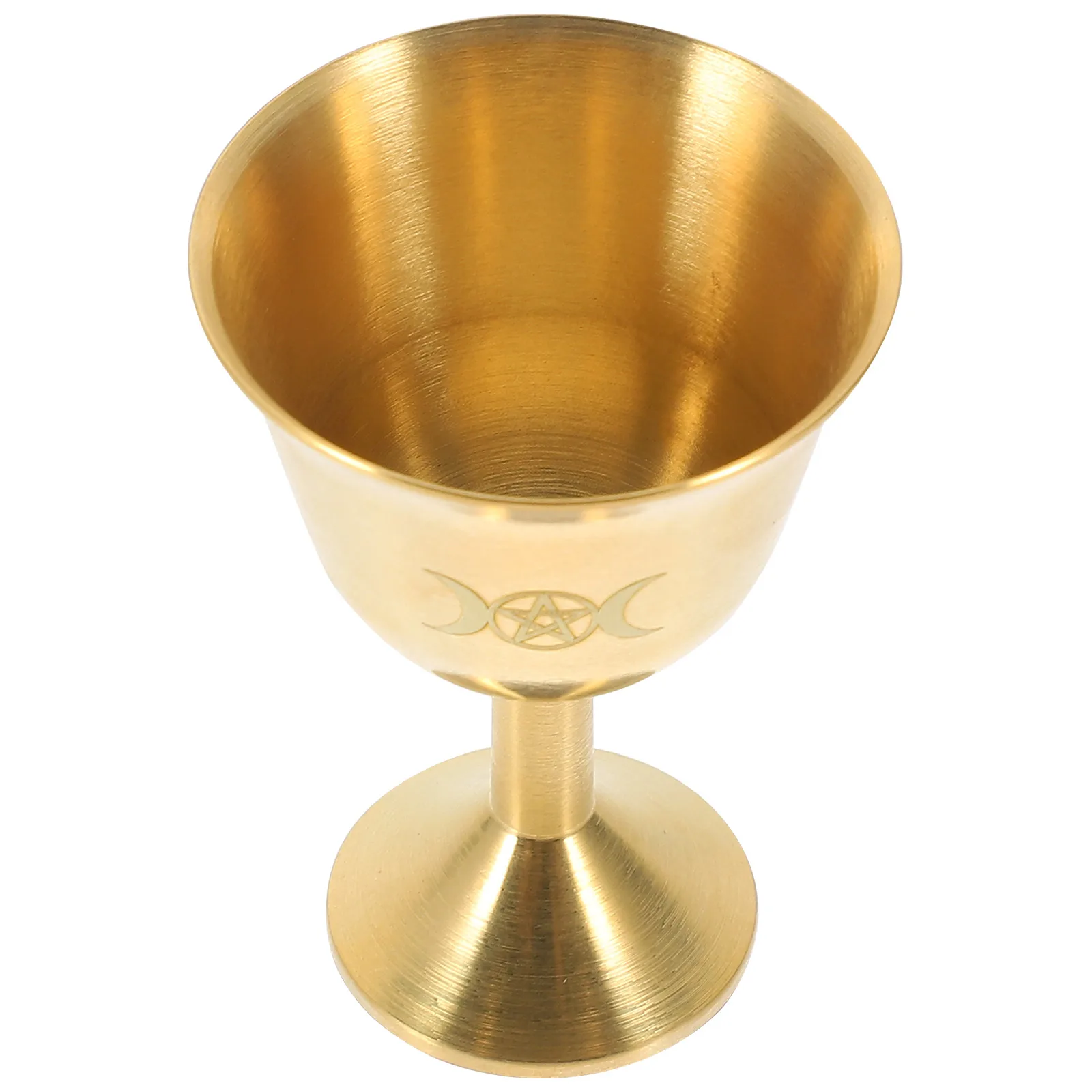 Taza sagrada de cobre de 5,6 cm, copa de agua de tamaño mediano, decoración Retro, sacrificio, bebida de mesa, vino, licor, juego de vasos tradicional