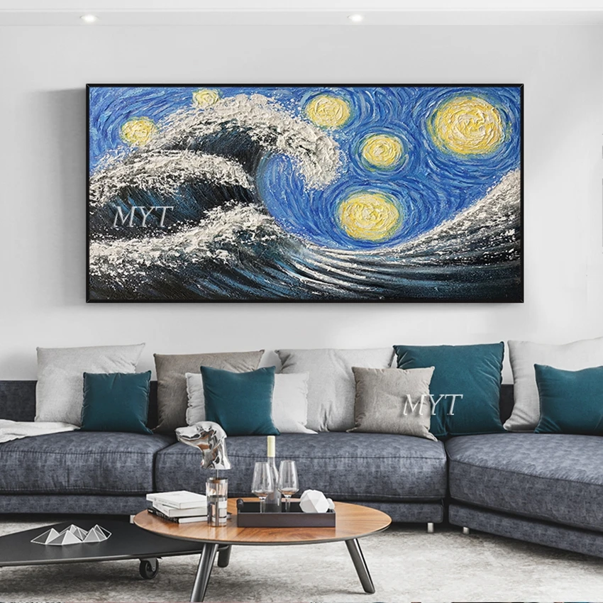 Large Size Van Gogh Reproduction Oil Painting High Quality Wall Picture For Restaurant Modern Art Canvas Home Decoration Pieces