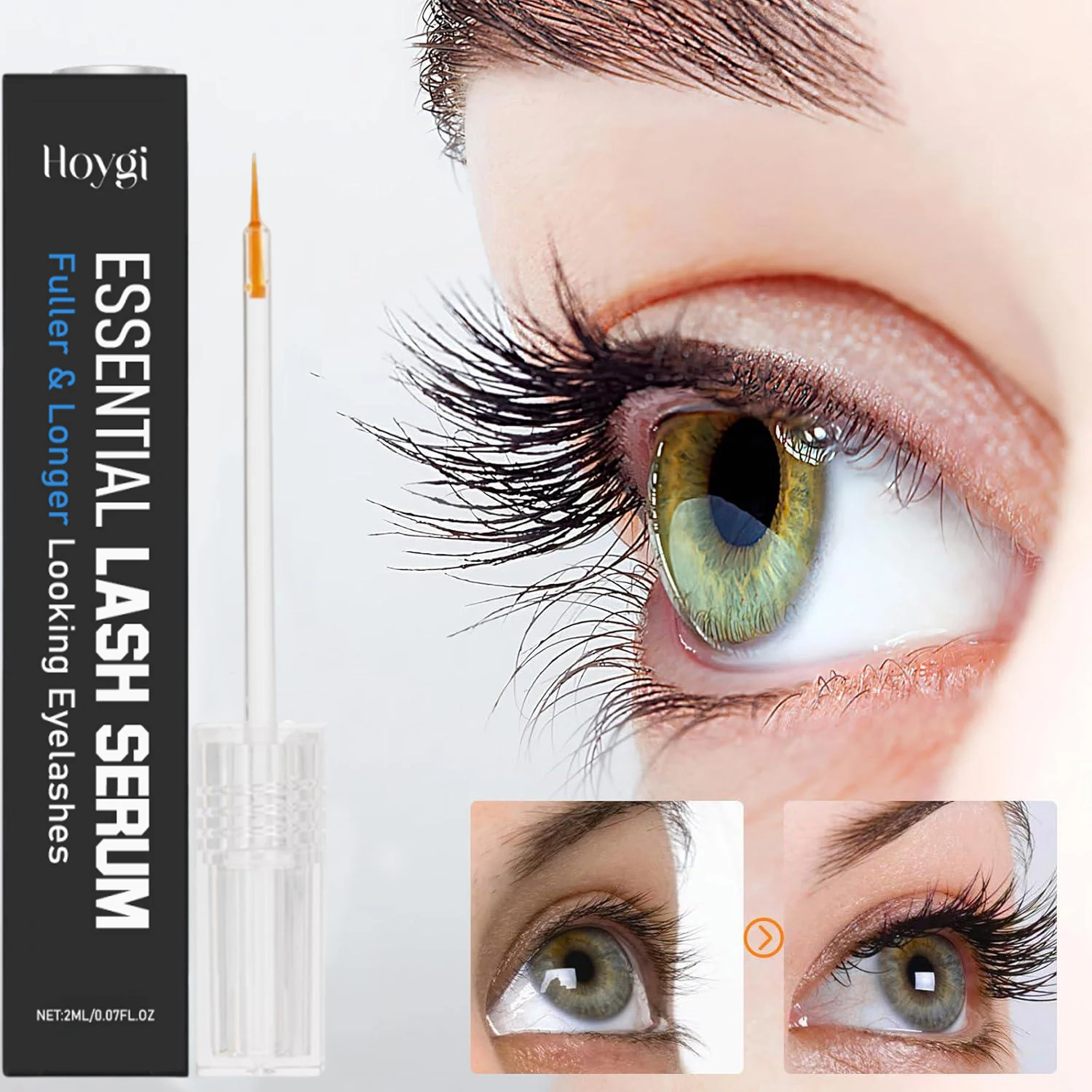 Suero de crecimiento rápido de pestañas, potenciador de pestañas Natural, tratamiento de pestañas rizado más largo y grueso, productos para el cuidado de los ojos, maquillaje