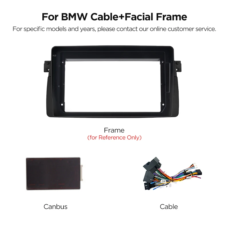 2 Din 9 Inch 10 Inch Auto Middenconsole Radio Frame Kabel Voor Peugeot VW Citroen Fiat Renault Audi Benz BMW KIA Mazda opel Ford