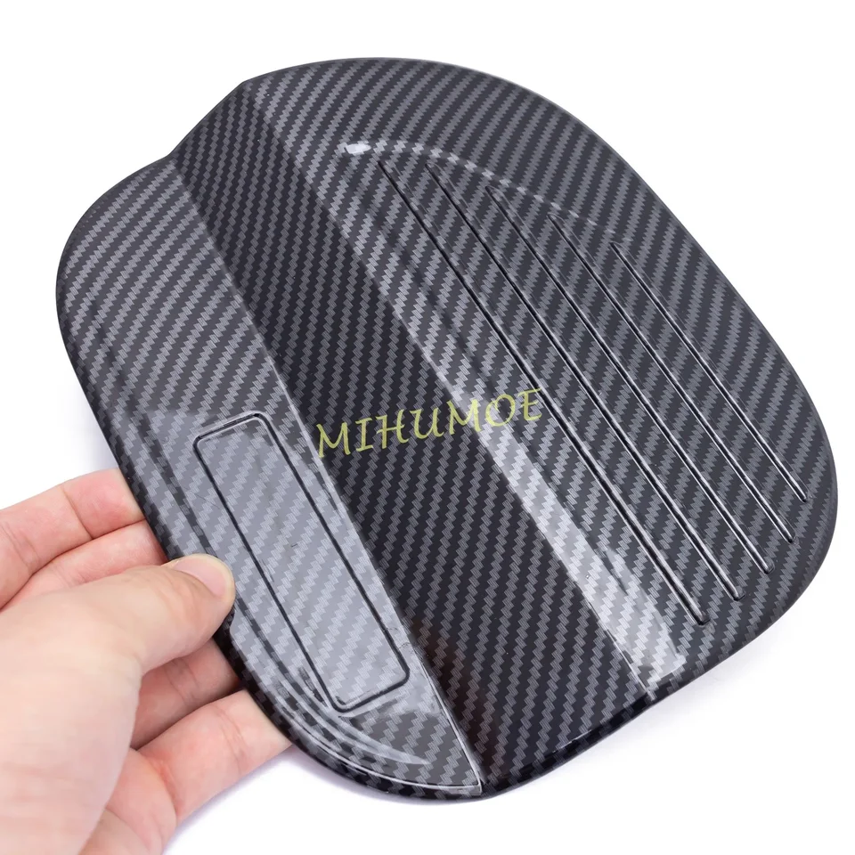 Carbon Fiber Fuel Tank Cap Cover Trim – Fits Hyundai Sonata 2020-2022 – Self-Adhesive, Left Side