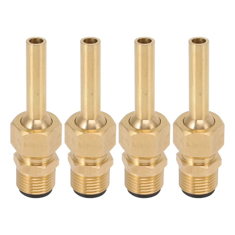 4 Pcs Direct Jet Copper Water Fountain Nozzle, Fountain Parts Heads For Water Landscape Effect