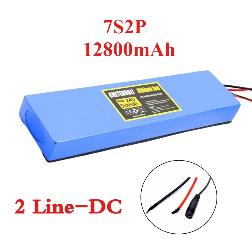 Aleaivy 7S2P 24 V 12,8 Ah 18650 Lithium-Ionen-Akku, 29,4 V 12800 mAh Lithium-Ionen-Akku, geeignet für Elektroroller und Fahrräder 8