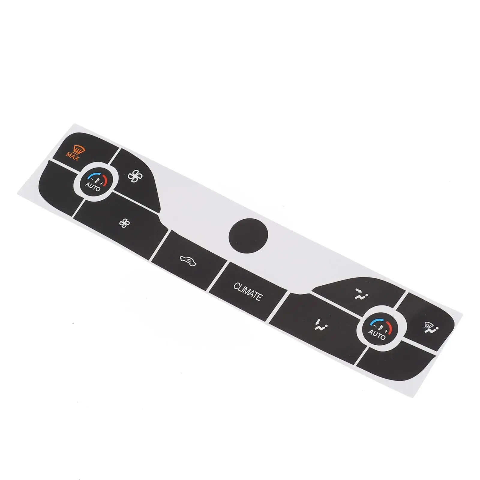 Useful Buttons Radio Repair Decal Sticker Push Button Auto Parts Black Car Accessories High Grade Vinyl Replacement