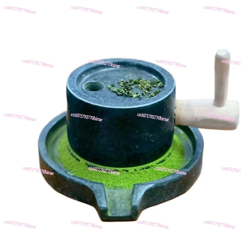 

Matcha Stone Mill Kindergarten Early Education Household Handmade Teaching Bluestone Small Stone Mill Winery Ornament
