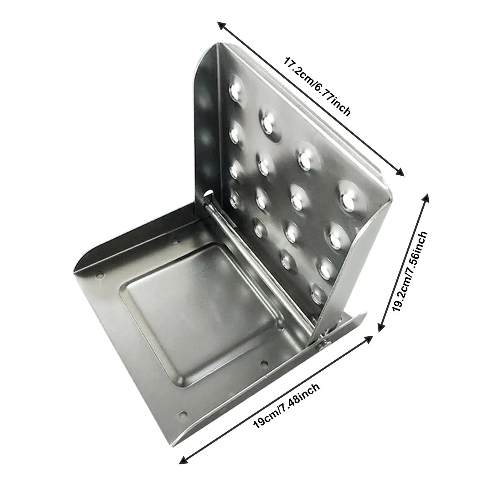 Foldable Rust Resistant Truck Step Easy to Clean Anti Slip Pedal Stair Accessory for RV Trailer Boat Mobile Home Van Horsebox