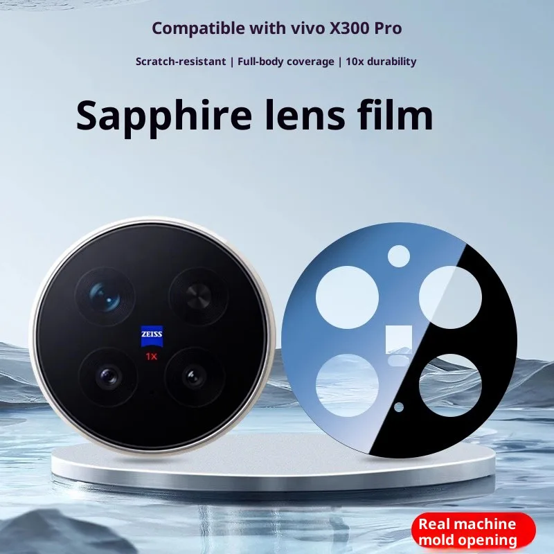 3D Schwarz Kamera Objektiv Schutz Für vivo X300 Pro Zurück Volle Kamera Screen Protector telefon Objektiv Gehärtetes Glas Für vivo X300 Pro