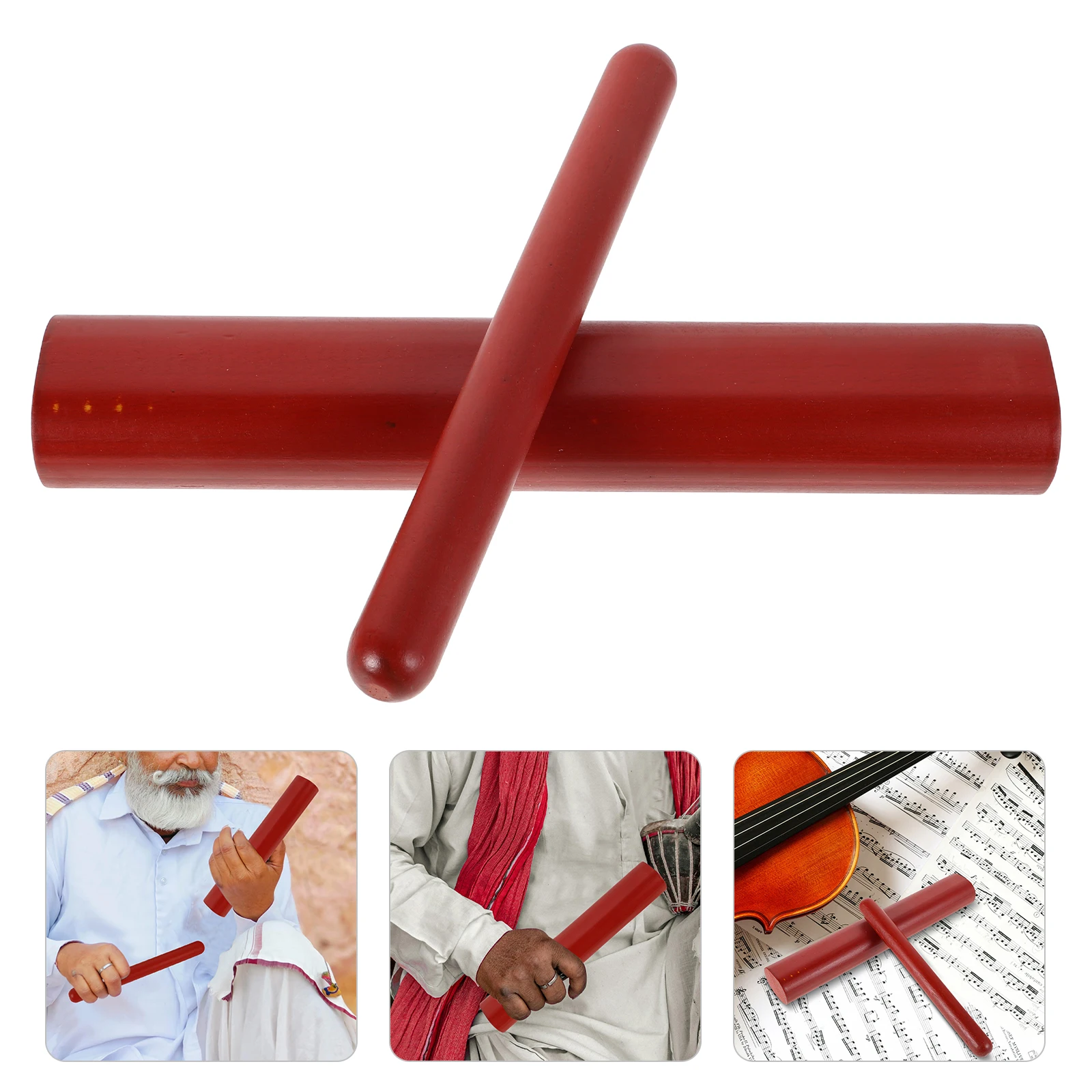 

Bangzi Musical Instrument Drum Sticks Hardwood Rhythm Glockenspiel Woodblock Percussion Mallet Rods