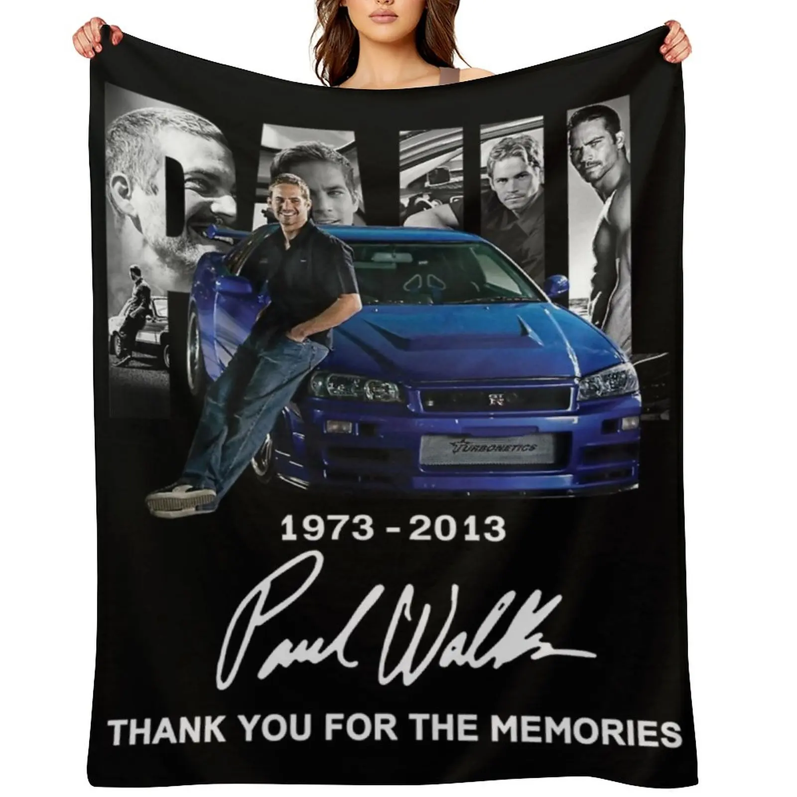 1973-2013: Remembering Páúl Wálkér and His Impact Throw Blanket Bed linens Sofa halloween Beautifuls Shaggy Blankets