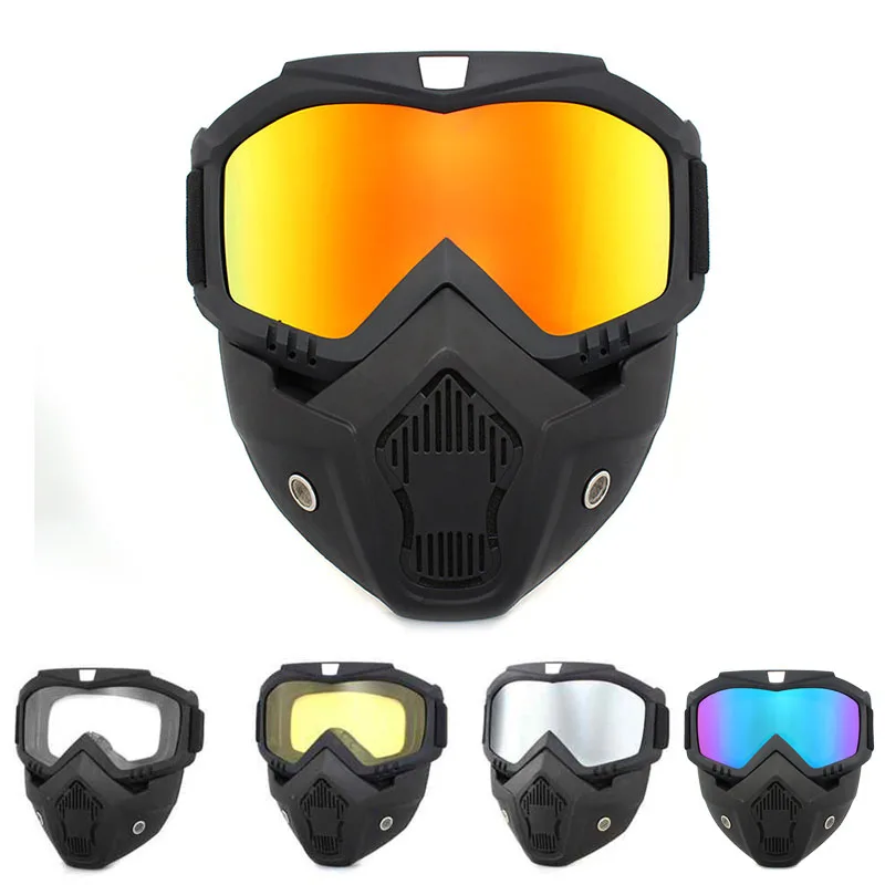 Tactical Full Face Mask Goggles UV Proof Windproof Anti-Fog Paintball Mask Airsoft Shooting Safety Protective Mak