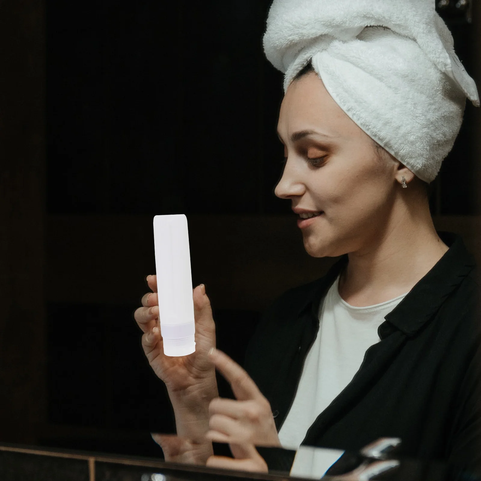 

5Pcs Travel Bottles Silicone Refillable Leak Proof Empty Bottle Containers for Lotion Shampoo Conditioner Sunscreen Use