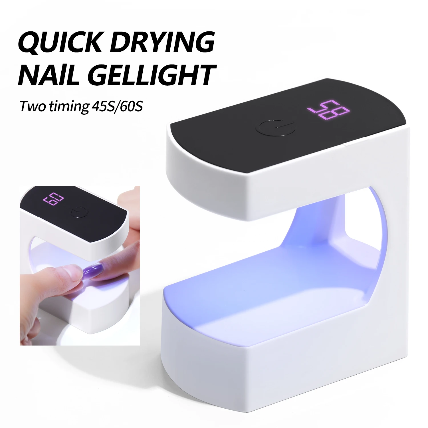 YIKOOLIN Q8 Intelligent Nail Dryer Gel Polish Drying Lamp Touchscree Uv Led Lamp Nail Tool Salon Equipment Gifts for Women