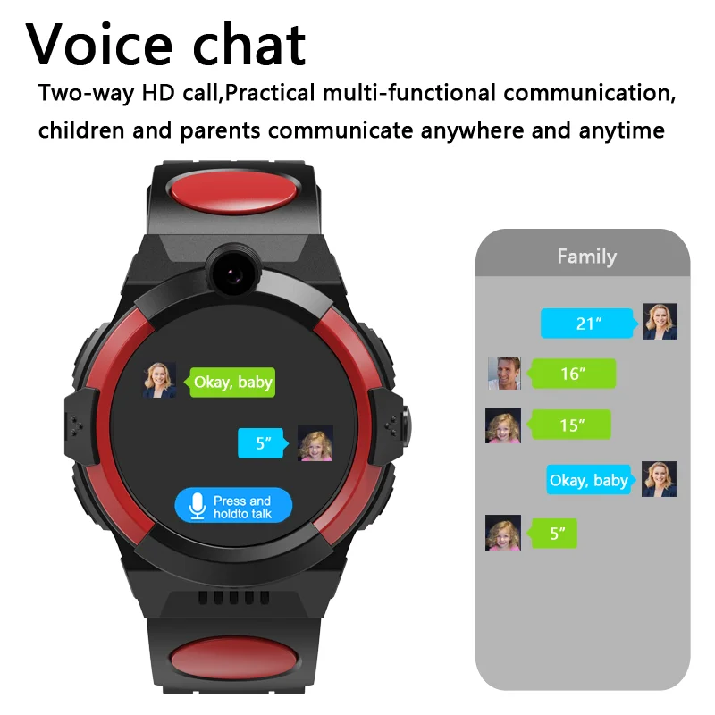 4G KidsSmart Watch GPS tracking location camera Phone call children smartwatch VideoCall App Control