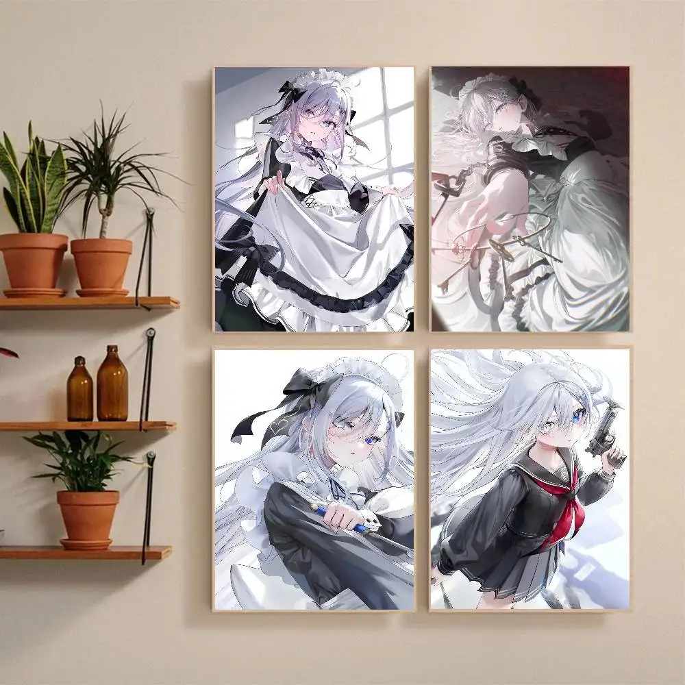 Anime Playing Death Games To Put Food On The Table Sorimachi Yuuki Poster Self-adhesive Art Waterproof Sticker Coffee Wall Decor