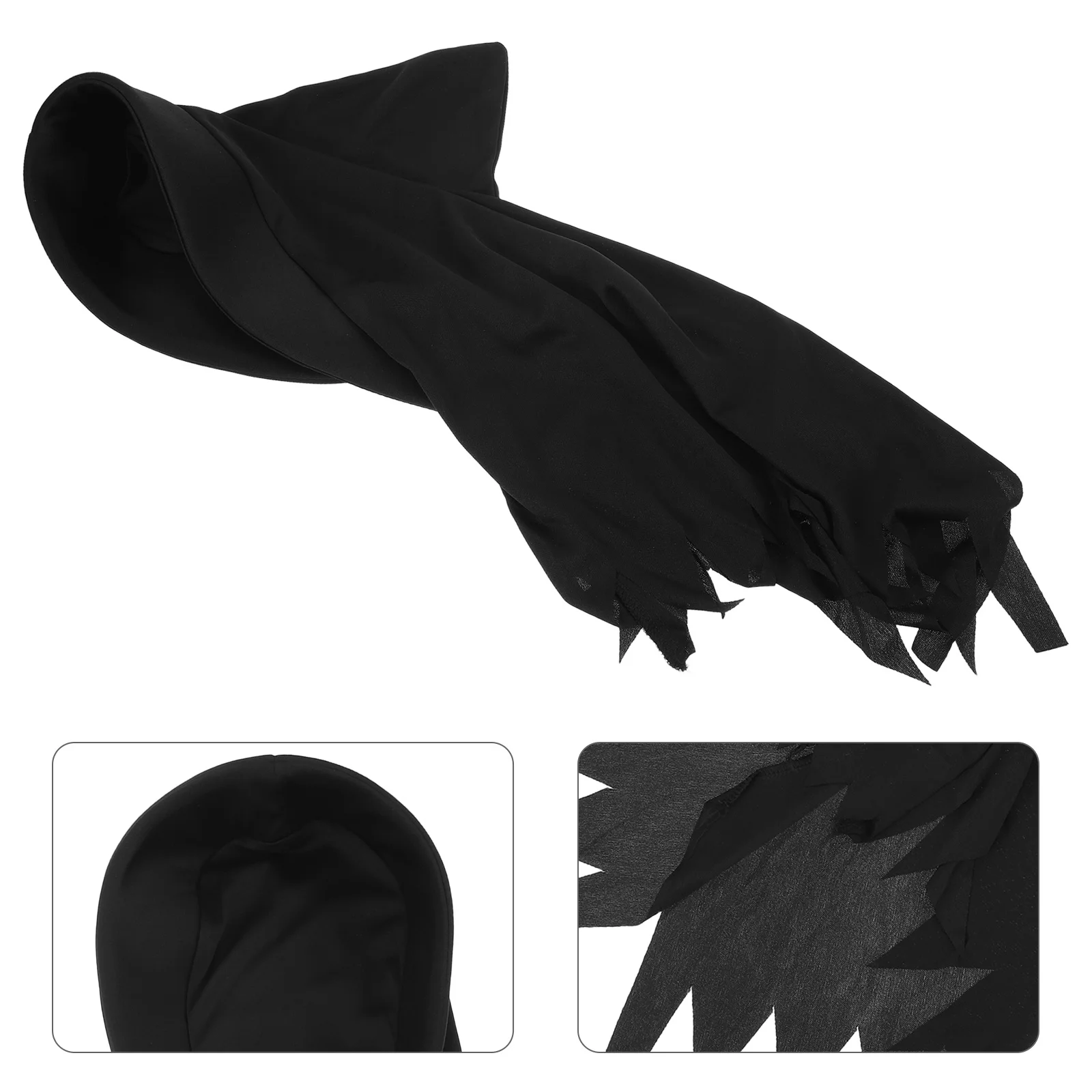 

Children Grim Reaper Head Mask Detailed Design Breathable Halloween Costume Scary Full Face Reaper Hood Cosplay Accessory