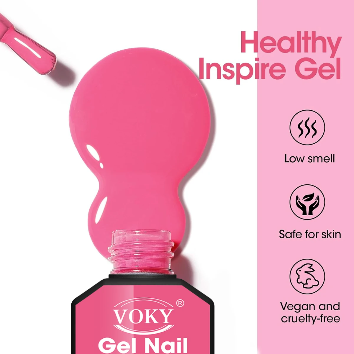 VOKY juego de esmaltes de uñas en Gel, 6 piezas de esmalte de uñas en gel vibrante, de larga duración, sin alcohol, para la elegancia diaria y emocional