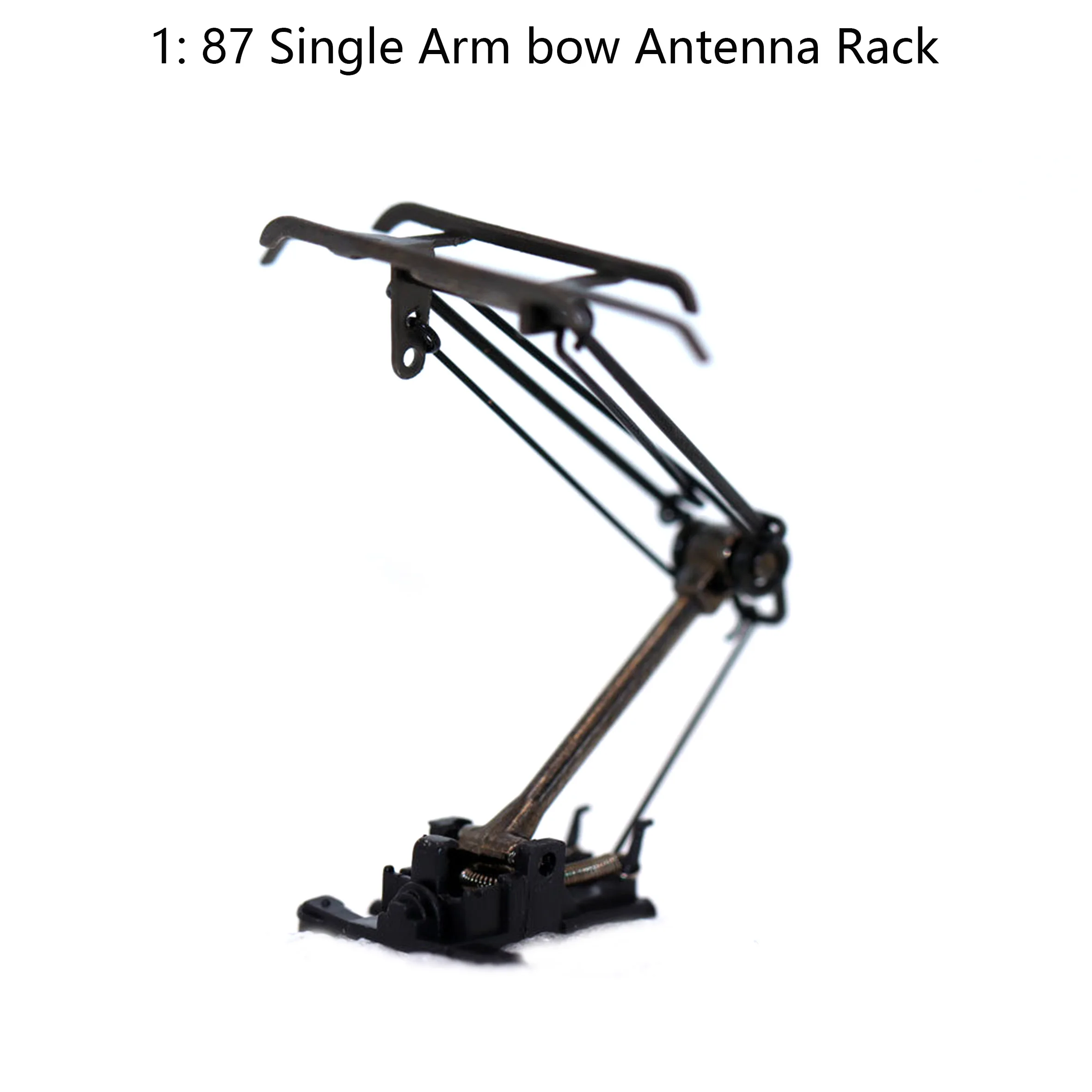 1: 87 Single Arm bow Antenna Rack (81754 black) HO train model modification accessories