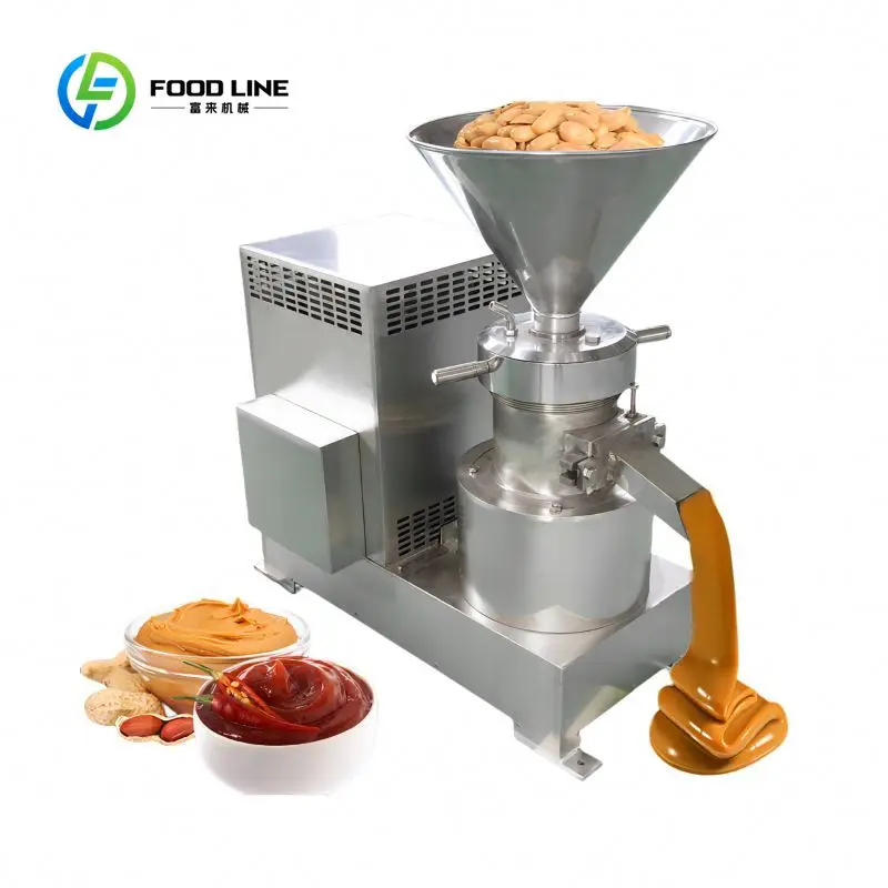Customized Colloid Mill Industrial Sesame Seed Groundnut Multi Vegetable Paste Peanut Butter Making Machine Model DZC-85 Motor