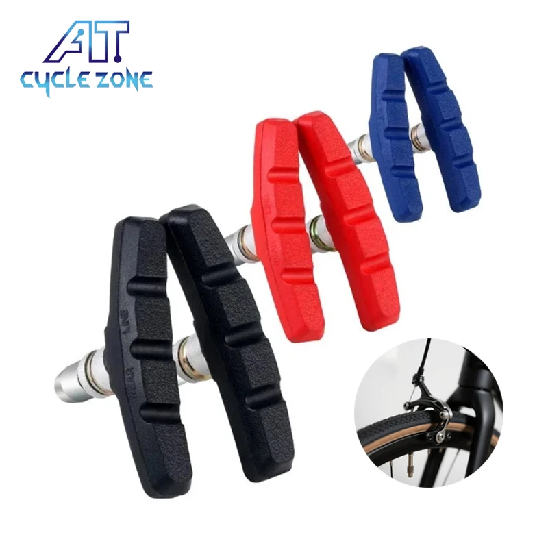 Bike Brake Blocks Rubber Wear-resistant Bicycle V-brake Pad Lightweight Silent Brake Pads Suitable for MTB Road Bike Accessories