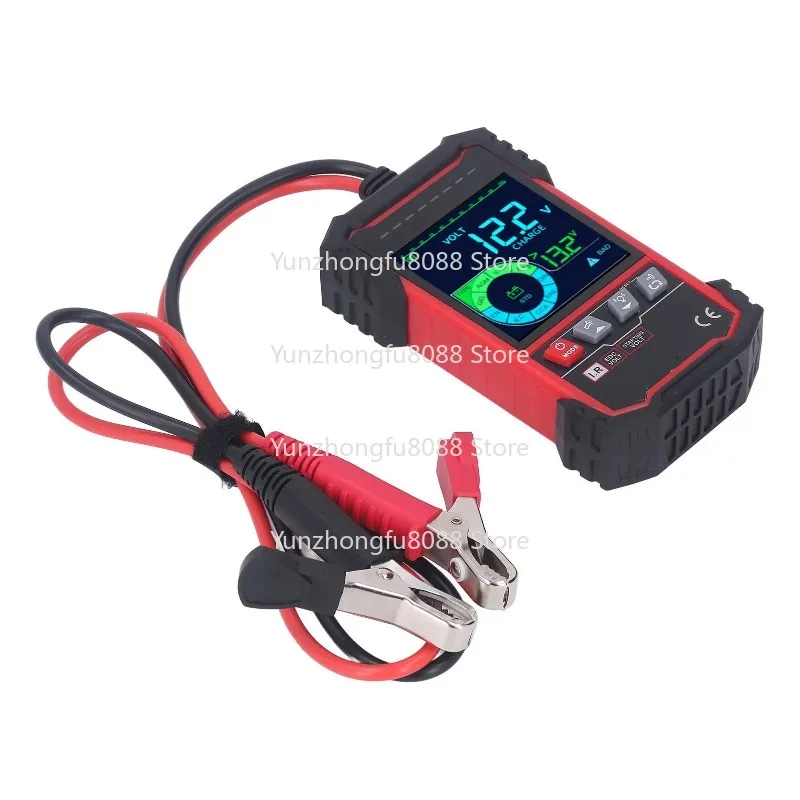 12V 24V Car Battery Tester High Accuracy 3.2in Screen Digital Automotive Alternator Tester with Backlight for Truck Marine