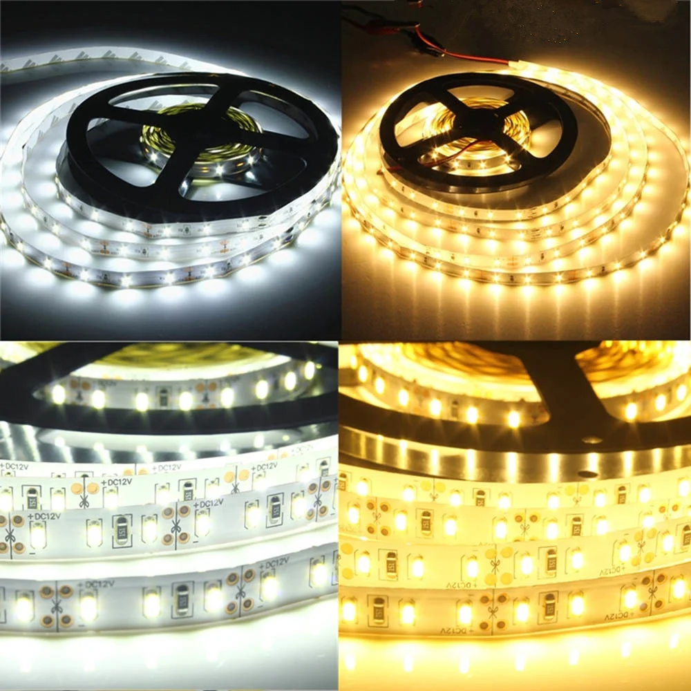 LED strip light DC12V 5630 5m/roll 300led 5730 flexible bar light Non-waterproof /Waterproof indoor home decoration light