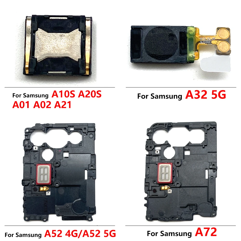 Fone de ouvido Cabo Flex para Samsung, campainha, módulo campainha, peças de reposição, alto-falante, A10S, A20S, A01, A02, A21, A32, 5G, A52, 4, 5G, A72