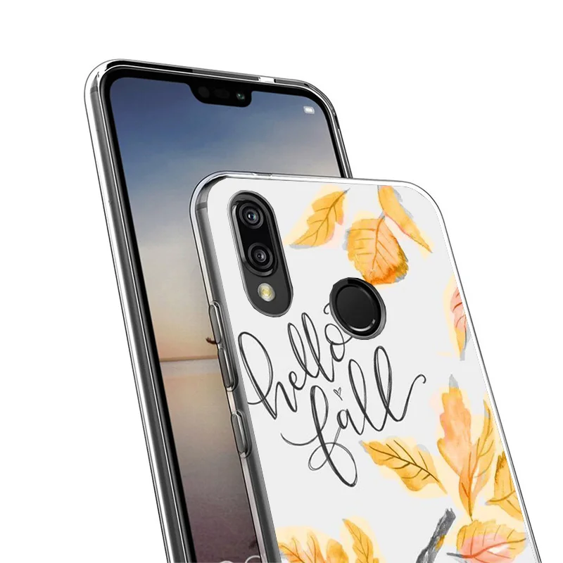 Pumpkin Happy Fall Autumn Phnoe Case for Huawei P30 P40 P20 P10 Lite P50 Mate 20 10 Pro P Smart Z 2019 2021 Unique Cover Coque