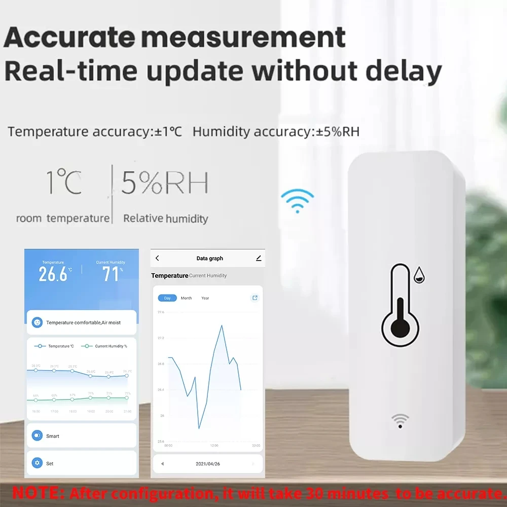 Tuya dla Alexa asystent Google WiFi Bluetooth czujnik temperatury wilgotności termometr higrometr inteligentne życie w domu pokój Smartlife