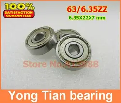 NBZH 10 PCS High Quality 608 636 627 B6Z-48AZ2 63/6.35ZZ 608/6.35 ZZ 6.35*22*7 Mm Miniature Non-standard Ball Bearing