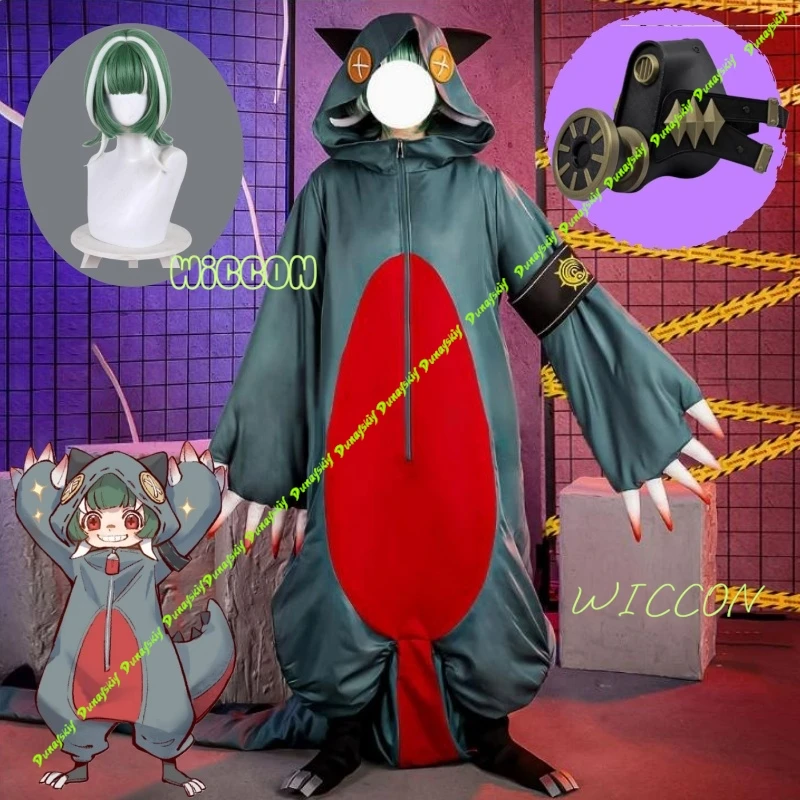 

Guita Gachiakuta Anime Cosplay Costume Wig Mask Prop Shoes Convention Halloween Christmas Embroidery Top Vest Short Backpack