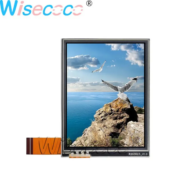 

Wisecoco 3.5 Inch LCD Display 480*640 650nits high brightness TTL 39pins with resistive touch screen