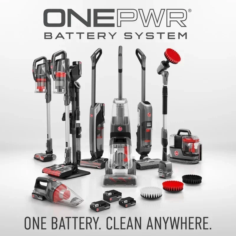 D2BHoovver ONEPWR WindTunnel Emerge Complete Cordless Lightweight Stick Vacuum with All-Terrain Dual Brush Roll,2 Batteries Incl